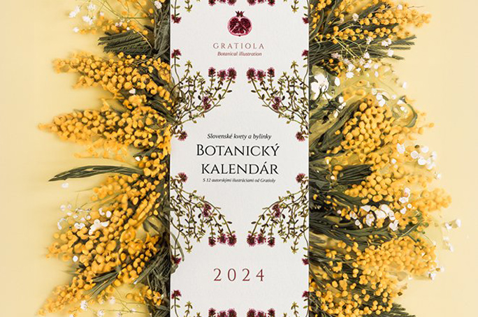 Calendário botânico lindamente ilustrado de 2024 celebra a natureza eslovaca