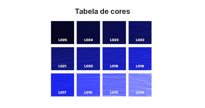 tabela de cores com lápis de cor passo a passo