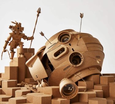 Os universos mágicos de papelão de Greg Olijnyk