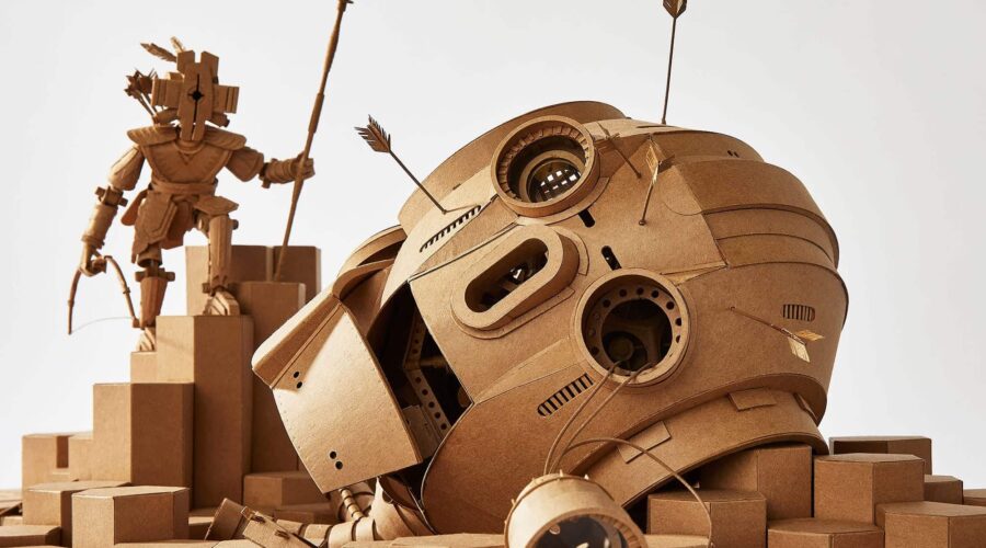 Os universos mágicos de papelão de Greg Olijnyk